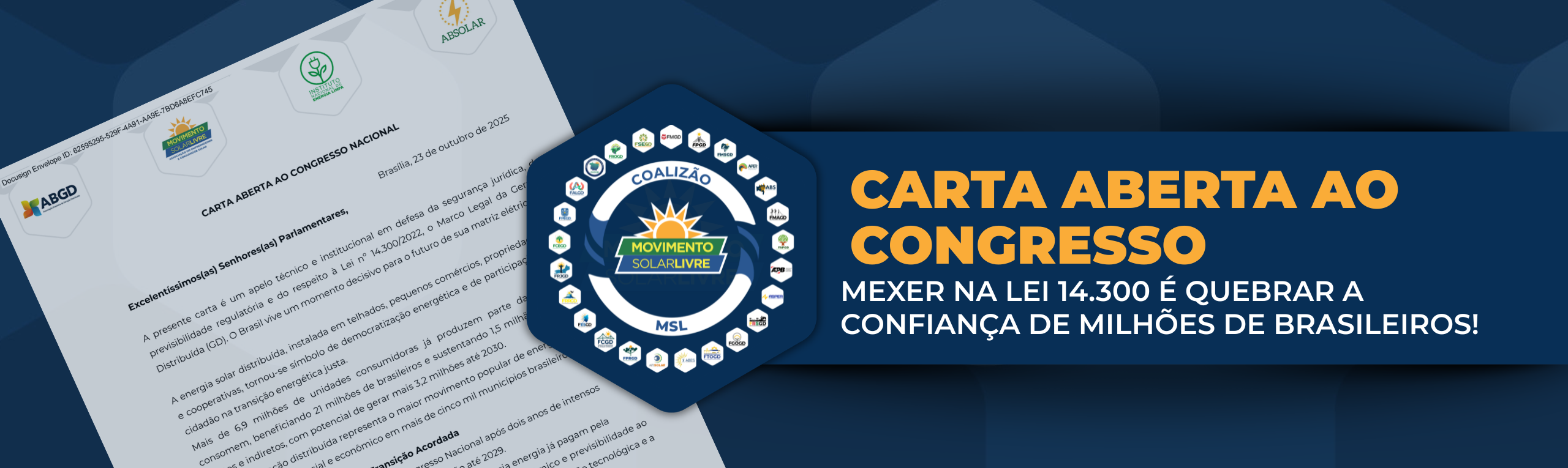 CARTA ABERTA AO CONGRESSO NACIONAL
